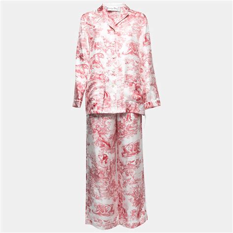 dior silk pajamas pink|dior chez moi women's.